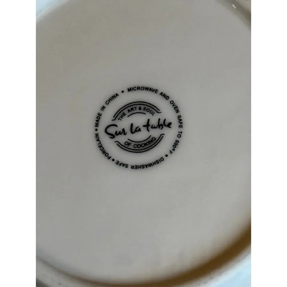 Sur La Table White Porcelain Nesting Coupe Bowls Set of 2